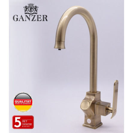 Смеситель для кухни GANZER GZ26025D с подключением к фильтру питьевой воды бронзовый