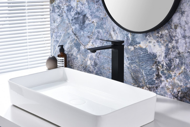 GZ05112-C Смеситель од. для раковины-чаши (ЧЕРНЫЙ) GANZER
