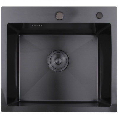 Кухонная мойка с дозатором HANSEN HS50050-C Графит 50х50