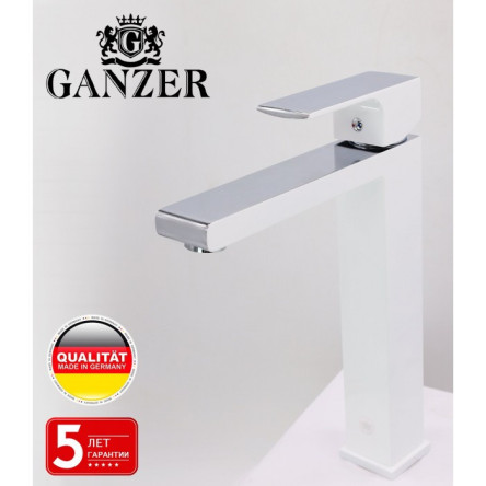 Cмеситель для раковины GANZER GZ28012F WHITE