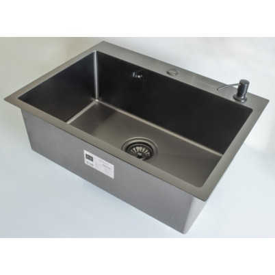 Кухонная мойка с дозатором HANSEN HS40050-C Графит 40х50