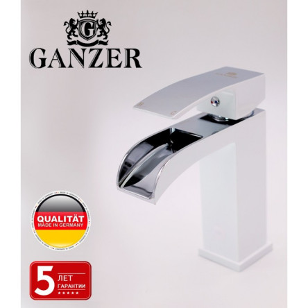 Cмеситель для раковины GANZER GZ44014F WHITE