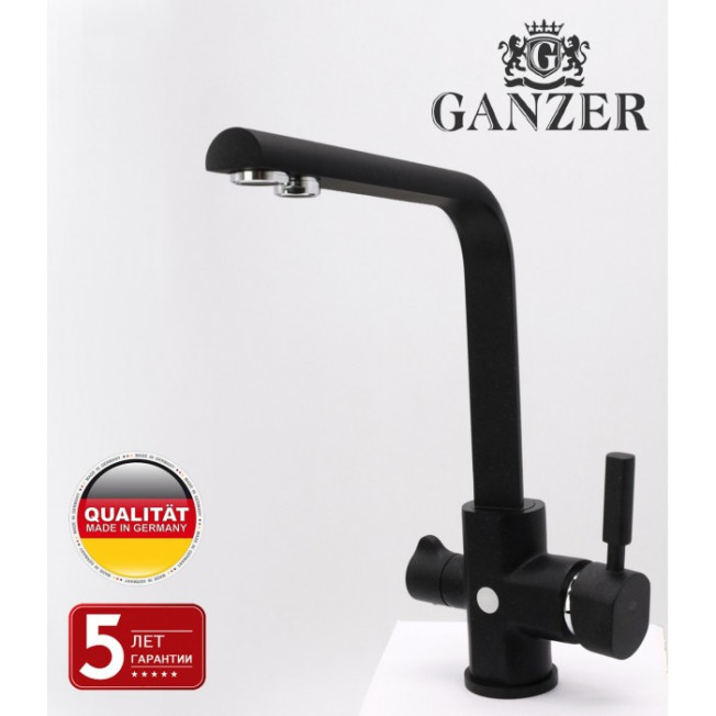 Cмеситель для кухни под фильтр GANZER REIN GZ16034C BLACK