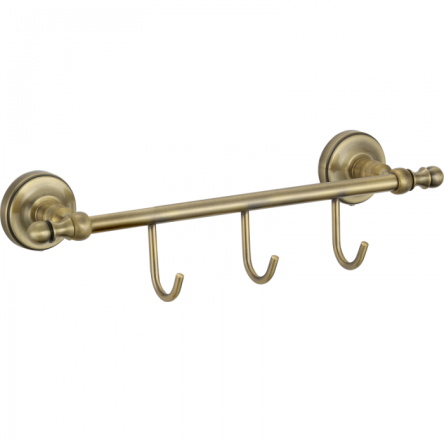 Планка с 3-мя крючками GANZER GZ31073D BRONZE