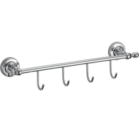 Планка с 4-мя крючками GANZER GZ31074 CHROME