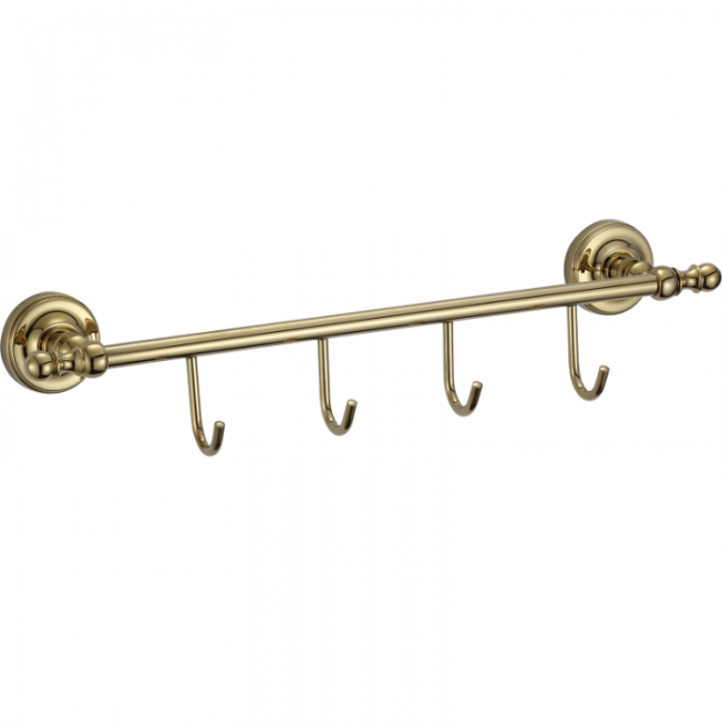 Планка с 4-мя крючками GANZER GZ31074E GOLD