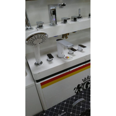 Смеситель на борт ванны GANZER GZ21088F WHITE/CHROME