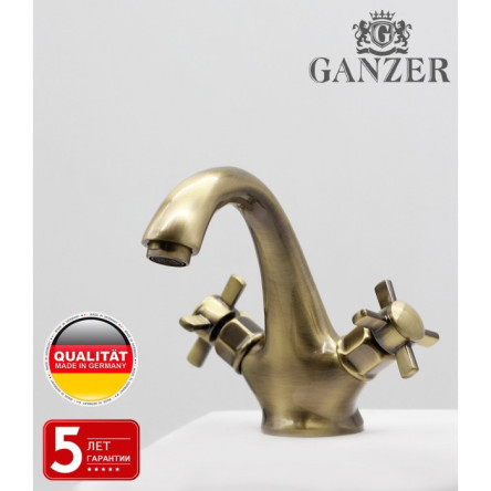Cмеситель для раковины GANZER OTTO GZ15011D BRONZE