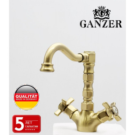 Cмеситель для раковины GANZER OTTO GZ15013D BRONZE