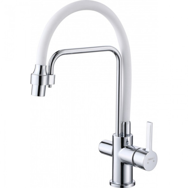 Смеситель для кухни с гибким изливом HANSEN H15088F Хром (Код: HL15088-F)