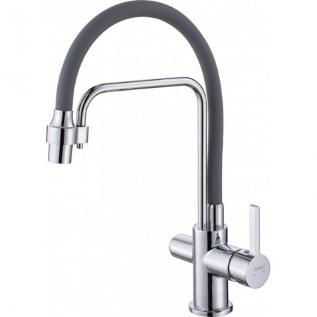 Смеситель для кухни с гибким изливом HANSEN H15088P Хром (Код: HL15088-P)