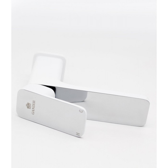 Cмеситель для раковины GANZER STEFAN GZ12014F CHROME\WHITE
