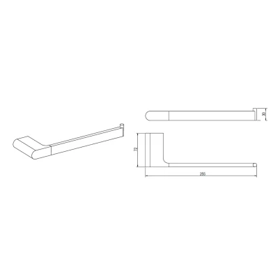 Полотенцедержатель Vieir V5412S