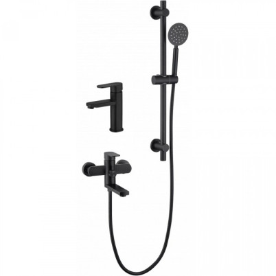 Набор для ванны 3 в 1 HANSEN H90304-C Черный матовый