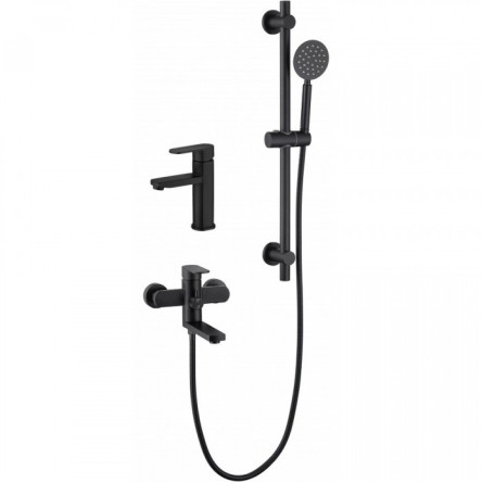 Набор для ванны 3 в 1 HANSEN H90304-C Черный матовый
