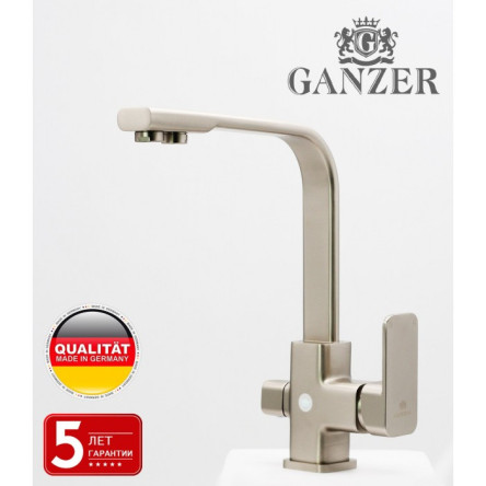 Cмеситель для кухни под фильтр GANZER GZ12025G SATEEN