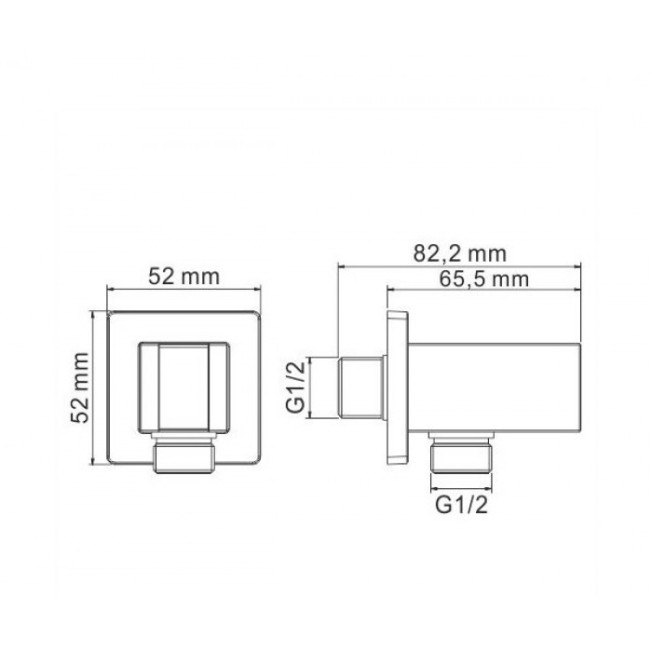 Подключение для шланга GANZER GZ013 CHROME