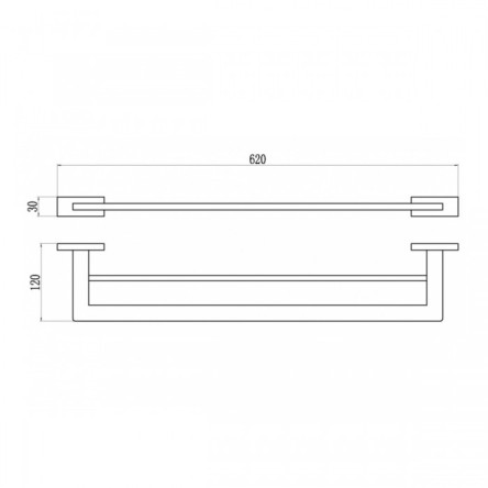 Держатель полотенца GANZER GZ88071-C Черный