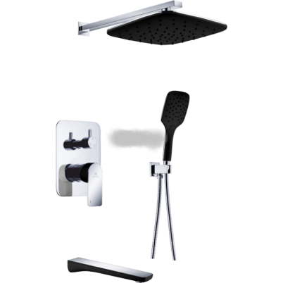 Верхний душ встраиваемый GANZER GZ21065-C BLACK