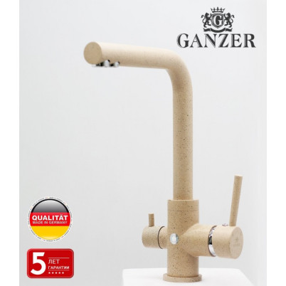 Cмеситель для кухни под фильтр GANZER REIN GZ16025A SAND