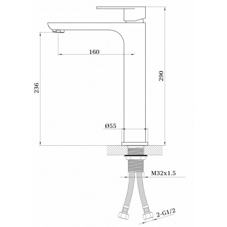 Cмеситель для раковины GANZER SUSANNE GZ21012F WHITE
