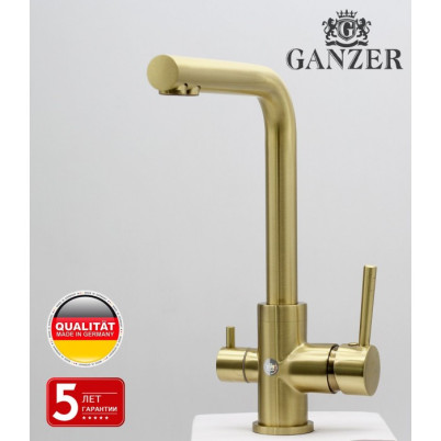 Cмеситель для кухни под фильтр GANZER REIN GZ16025D BRONZE