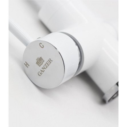 Cмеситель для кухни под фильтр GANZER REIN GZ16025F WHITE