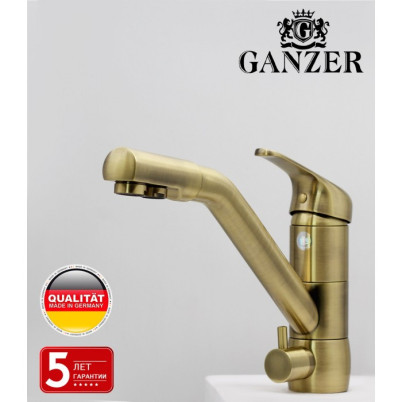 Cмеситель для кухни под фильтр GANZER REIN GZ16026D BRONZE