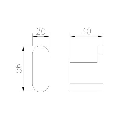 Крючок одинарный для полотенец Vieir V5401S