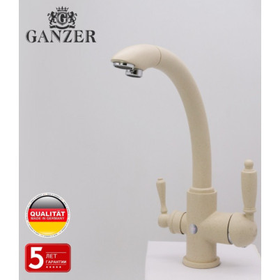 Cмеситель для кухни под фильтр GANZER REIN GZ16031B BEIGE
