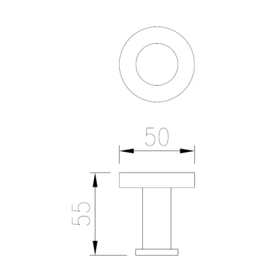 Крючок одинарный для полотенец Vieir V5501