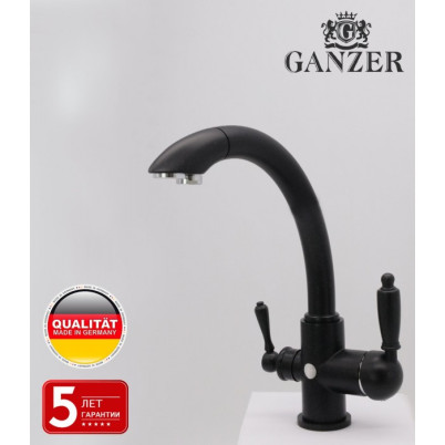 Cмеситель для кухни под фильтр GANZER REIN GZ16031C BLACK