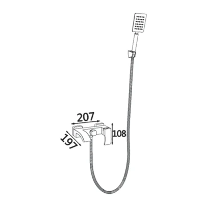Смеситель для ванны (НЕРЖ-SUS304) Vieir V303531