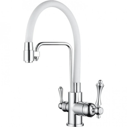 Cмеситель для кухни под фильтр GANZER SILESTIS GZ77025F Белый