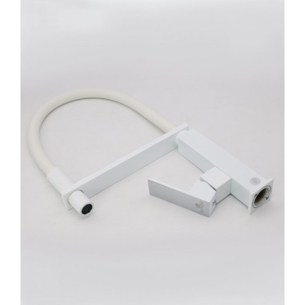 Смеситель с гибким изливом GANZER REIN GZ16037F WHITE