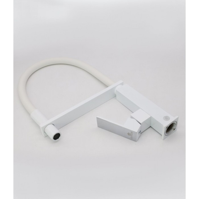 Смеситель с гибким изливом GANZER REIN GZ16037F WHITE