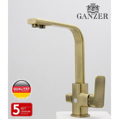 Смеситель для кухни GANZER GZ12025D с подключением к фильтру питьевой воды