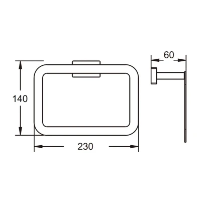 Полотенцедержатель кольцевой Vieir V5011G