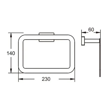 Полотенцедержатель кольцевой Vieir V5011G