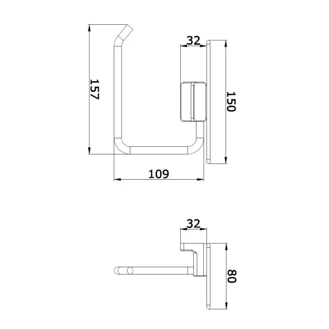 Держатель для туалетной бумаги с полкой Vieir V5210F